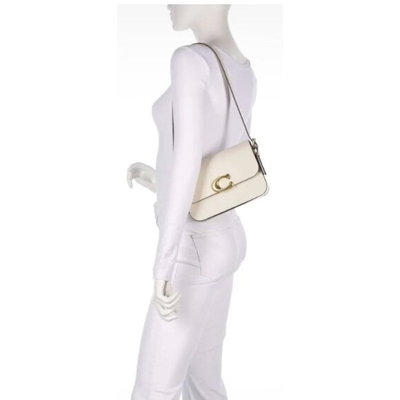 NEW!!! Coach White/Chalk Leather Sage Shoulder Bag/Crossbody with Adjustable Str - Picture 12 of 12